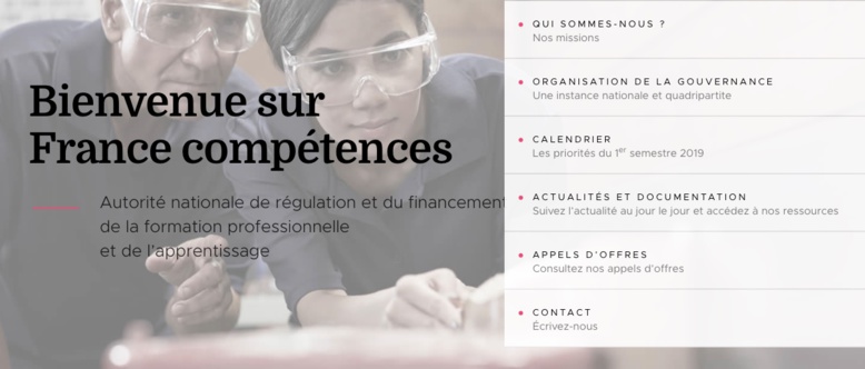 France Compétences possède son site internet France Compétences possède son site internet